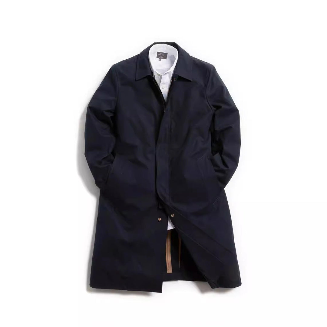 Drevon | Herren Wintermantel Langer Gehrock - Navy - Image 5