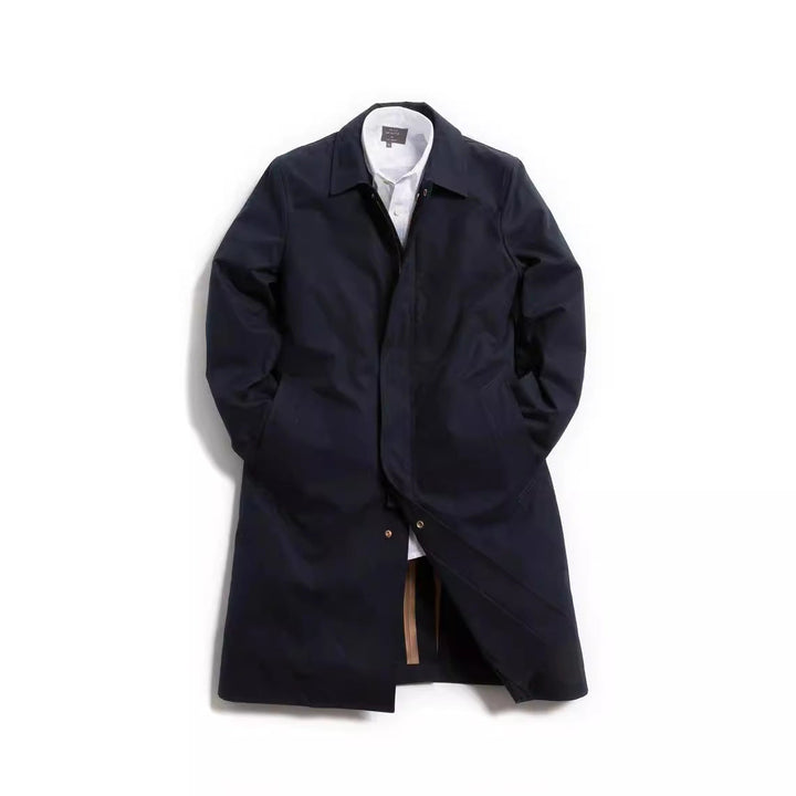 Drevon | Herren Wintermantel Langer Gehrock - Navy - Image 5