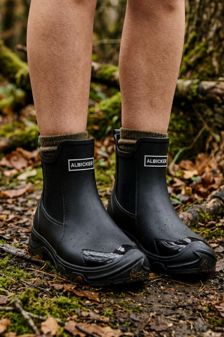 Drevorn | Herren Stiefel Schwarz Schlupfboots Rote Sohle - Black - Image 7