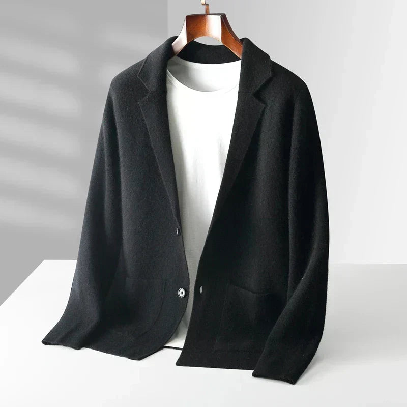 Drevorn | Herren Strickblazer Casual Sakko - Brown - Image 4