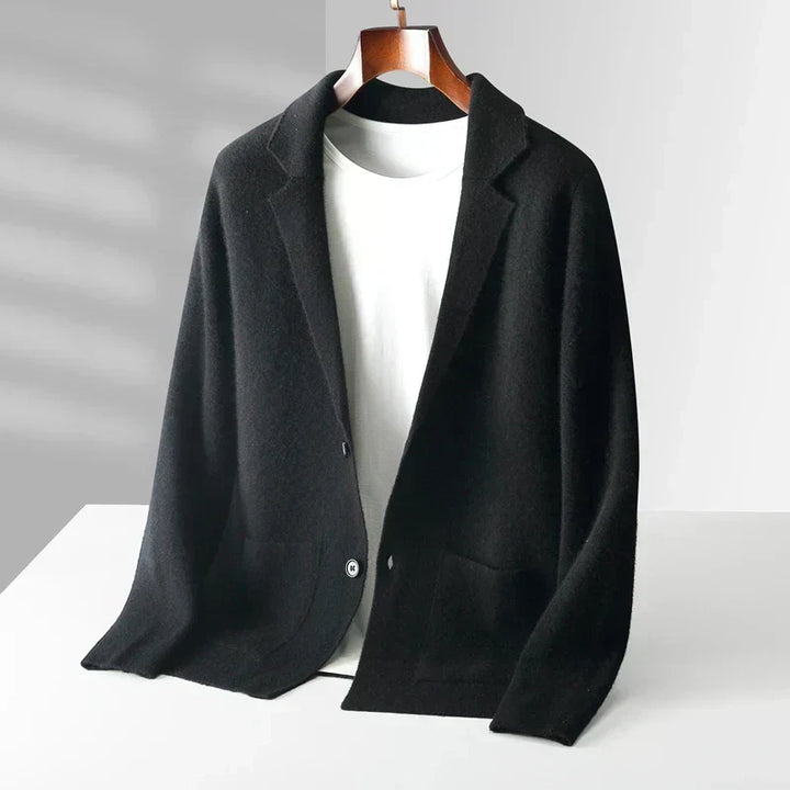 Drevorn | Herren Strickblazer Casual Sakko - Brown - Image 4