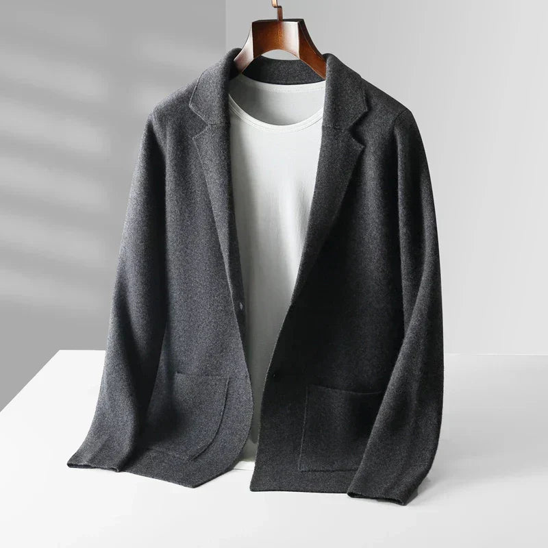 Drevorn | Herren Strickblazer Casual Sakko - Brown - Image 5