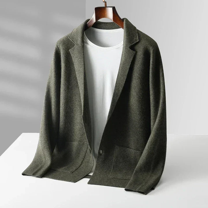 Drevorn | Herren Strickblazer Casual Sakko - Brown - Image 6
