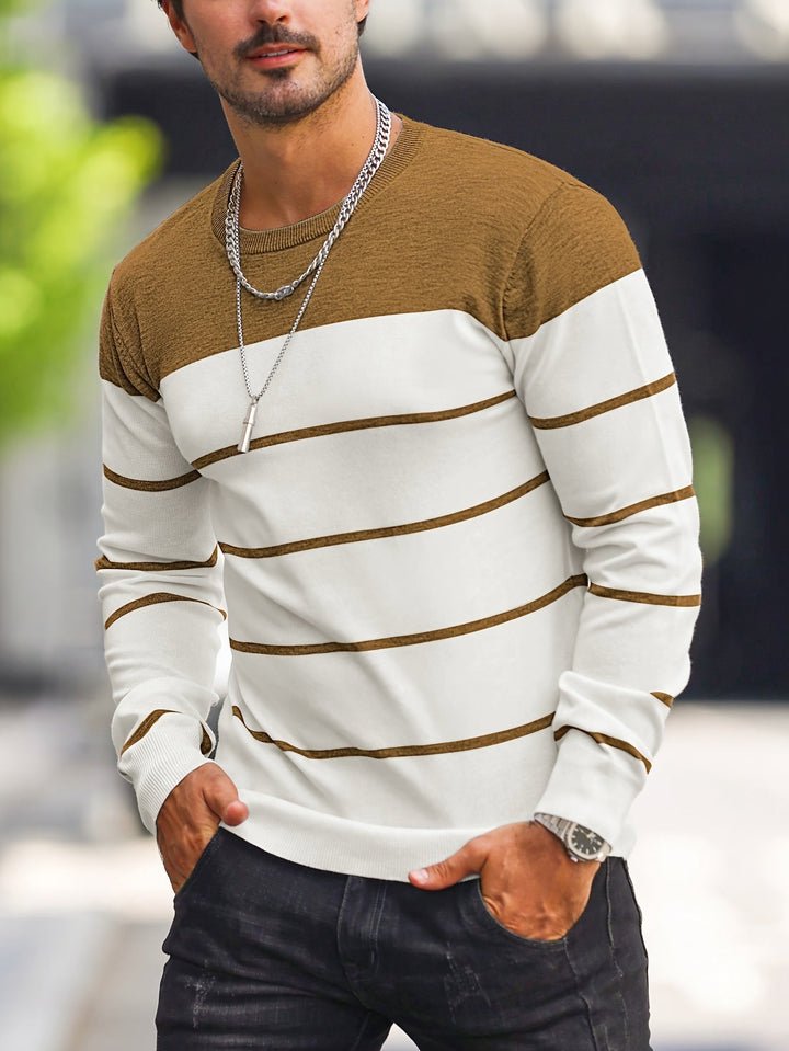 Drevorn | Herren Strickpullover Gestreift Rundhals - Image 17