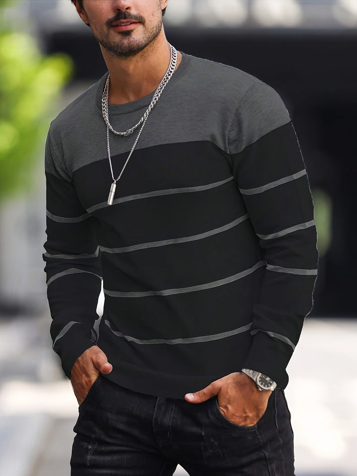 Drevorn | Herren Strickpullover Gestreift Rundhals - Image 18