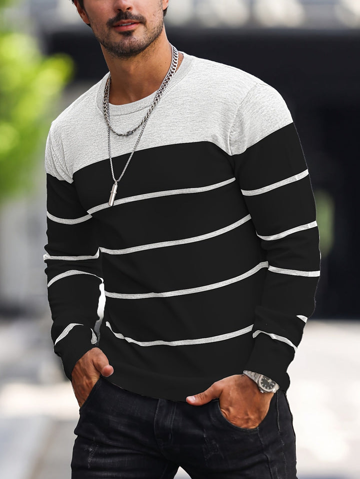 Drevorn | Herren Strickpullover Gestreift Rundhals - Image 19