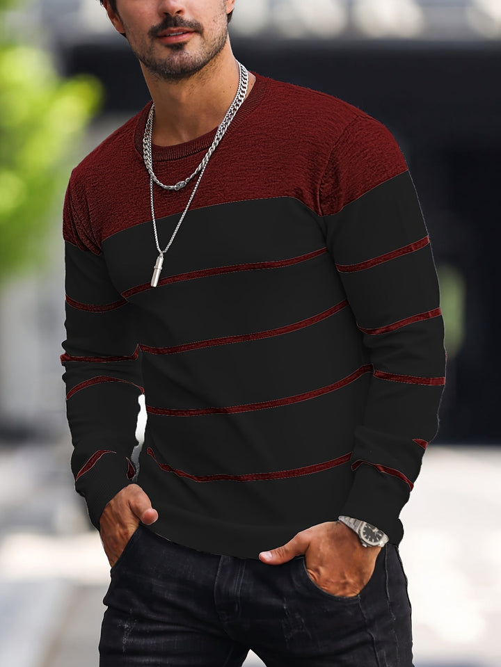 Drevorn | Herren Strickpullover Gestreift Rundhals - Image 20