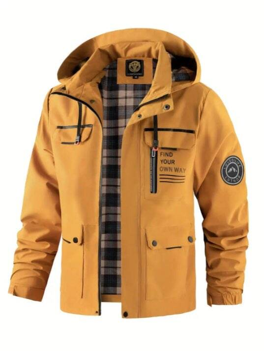 Drevorn | Herren Wasserdichte Regenjacke mit Kapuze - Image 6