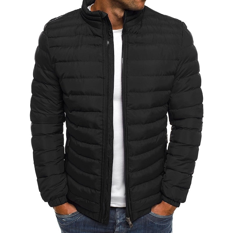 Eadrik | Herren Winterjacke Steppjacke Stehkragen - Image 6