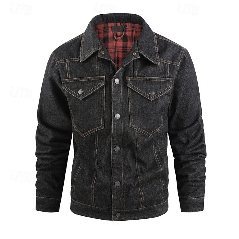 Edholm | Herren Übergangsjacke mit Karofutter - Camel - Image 12