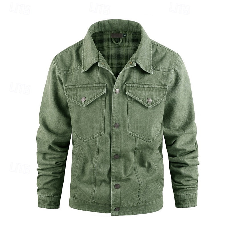 Edholm | Herren Übergangsjacke mit Karofutter - Camel - Image 13