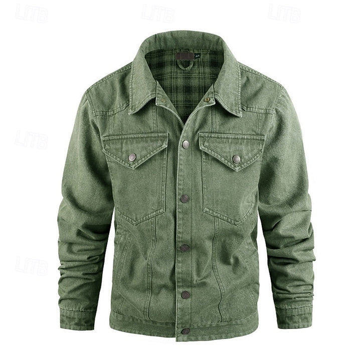 Edholm | Herren Übergangsjacke mit Karofutter - Camel - Image 13