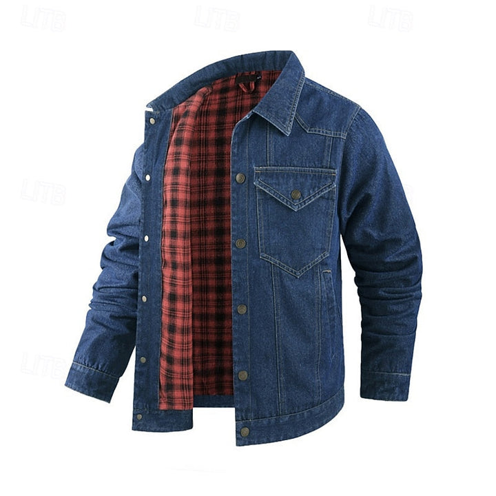 Edholm | Herren Übergangsjacke mit Karofutter - Camel - Image 8