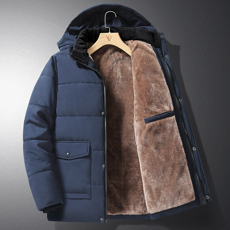 Edmund | Herren Winterjacke mit Kapuze Gefüttert - Black - Image 2