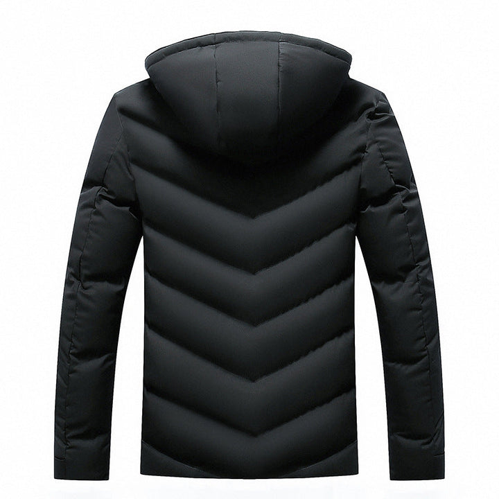 Edvard | Herren Winterjacke Gefüttert mit Kapuze - Image 5