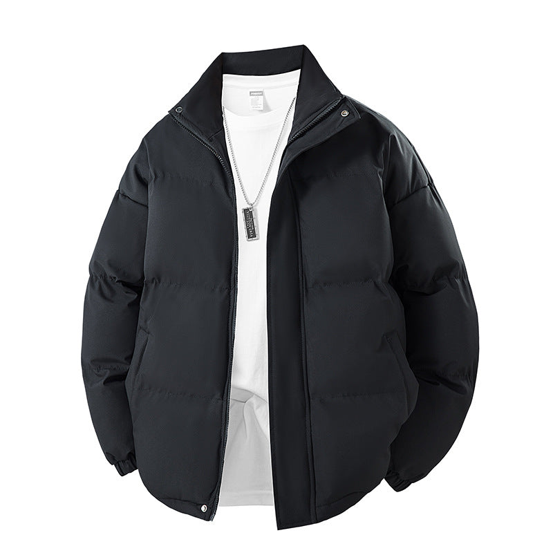 Edvard | Herren Winterjacke Steppjacke gefüttert - Black - Image 4