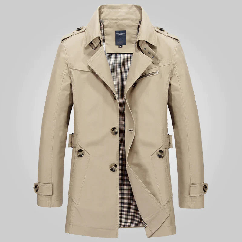 Edvín | Herren Wintermantel Trenchcoat Winddicht - Image 1