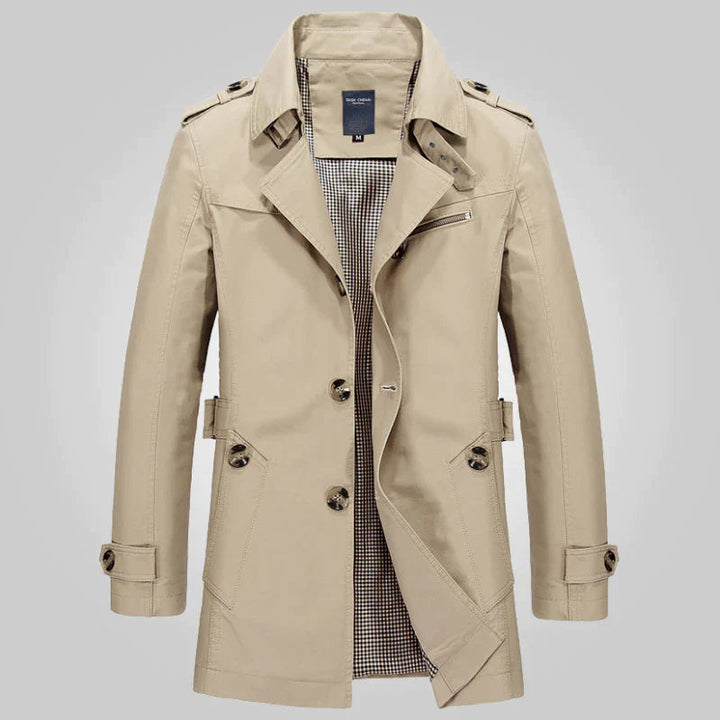 Edvín | Herren Wintermantel Trenchcoat Winddicht - Image 1