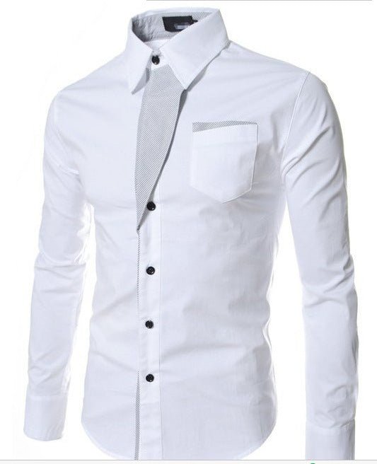 Edvorn | Herren Hemd Langarm Kentkragen Slim Fit - Olive Green - Image 5