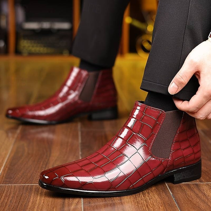 Edvorn | Herren Stiefeletten Slip-On Chelsea Boot - Image 1