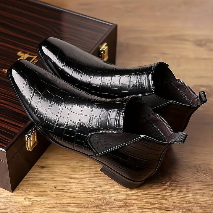 Edvorn | Herren Stiefeletten Slip-On Chelsea Boot - Image 2