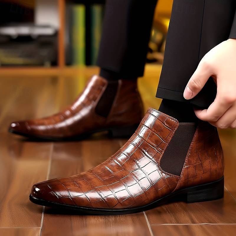Edvorn | Herren Stiefeletten Slip-On Chelsea Boot - Image 3
