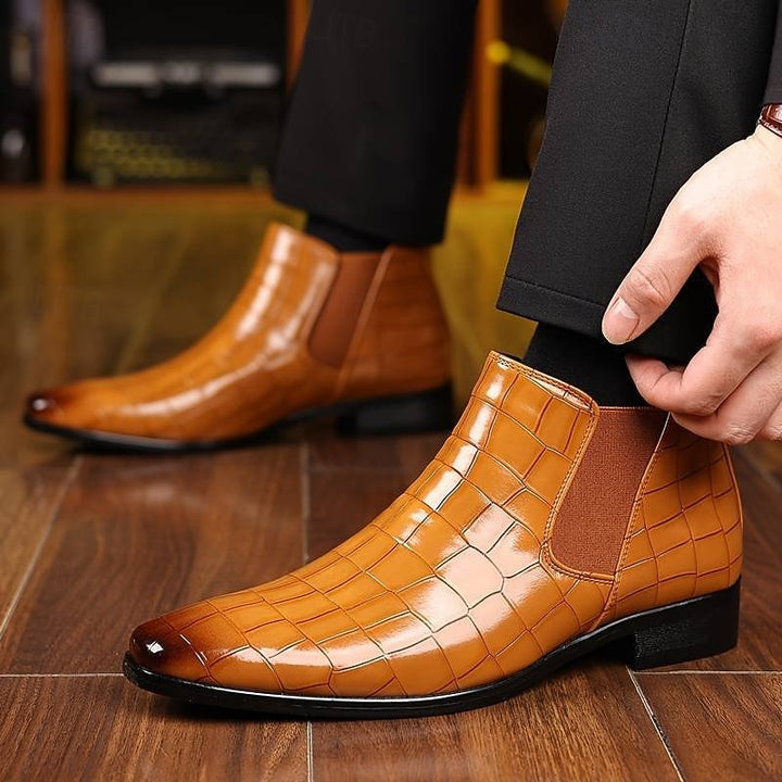 Edvorn | Herren Stiefeletten Slip-On Chelsea Boot - Image 5