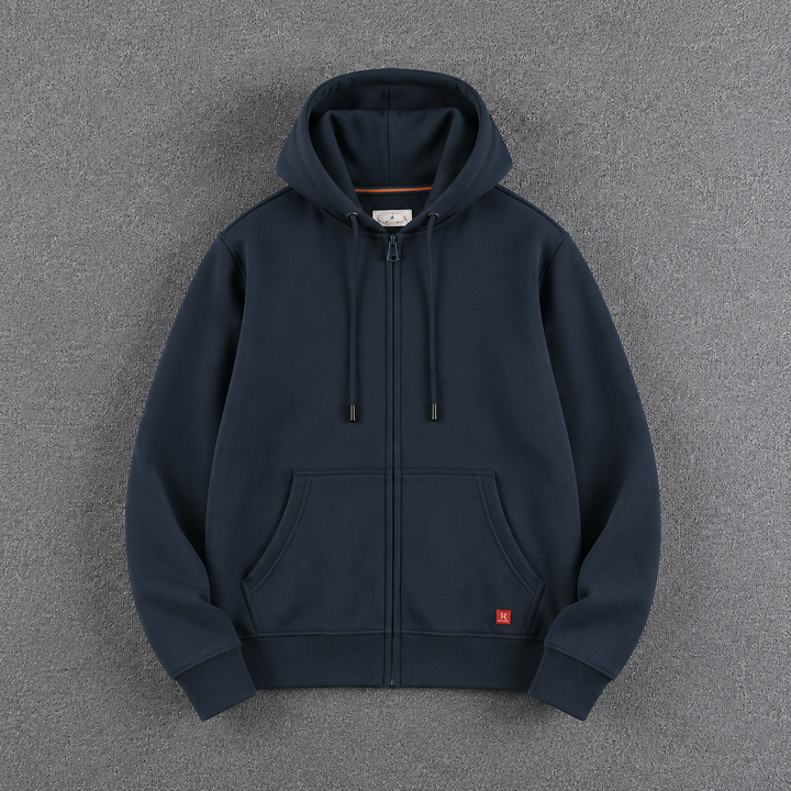 Edvorn | Herren Zip-Kapuzenpullover Fleece gefüttert - Image 5