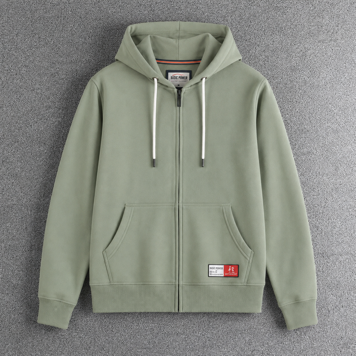 Edvorn | Herren Zip-Kapuzenpullover Fleece gefüttert - Image 6