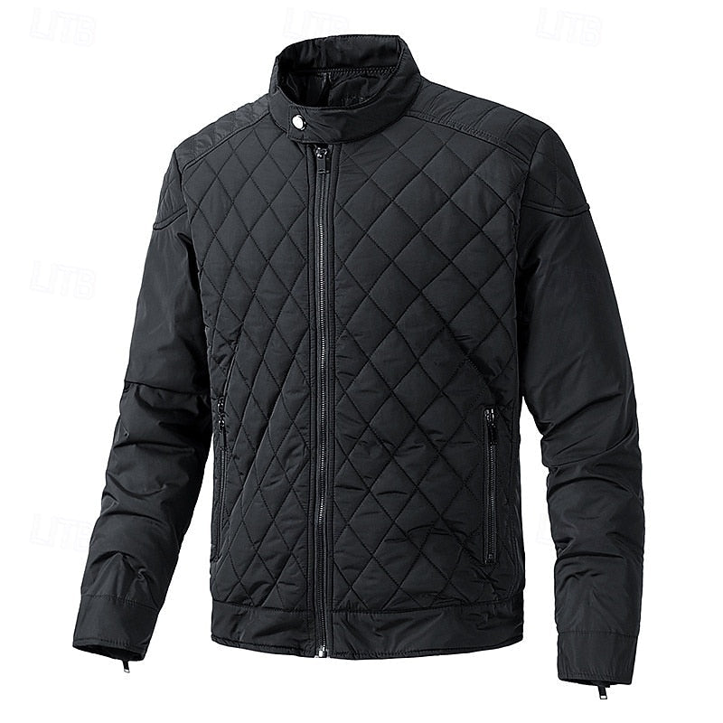 Eikvar | Herren Steppjacke Winterjacke Stehkragen - Black - Image 1