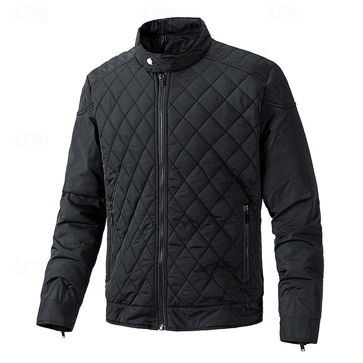 Eikvar | Herren Steppjacke Winterjacke Stehkragen - Black - Image 1