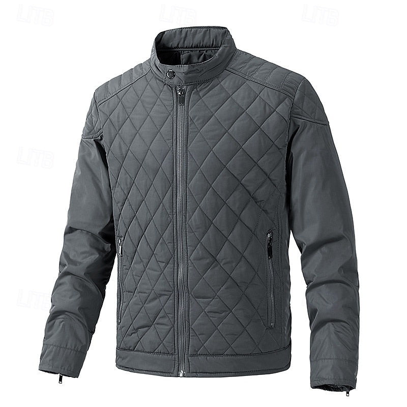 Eikvar | Herren Steppjacke Winterjacke Stehkragen - Black - Image 13