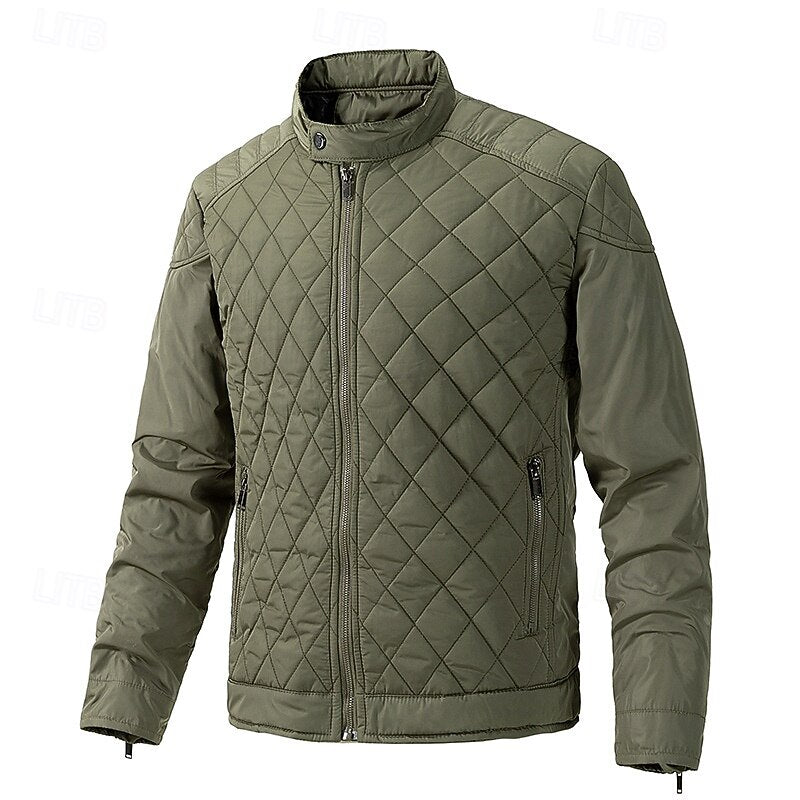 Eikvar | Herren Steppjacke Winterjacke Stehkragen - Black - Image 14