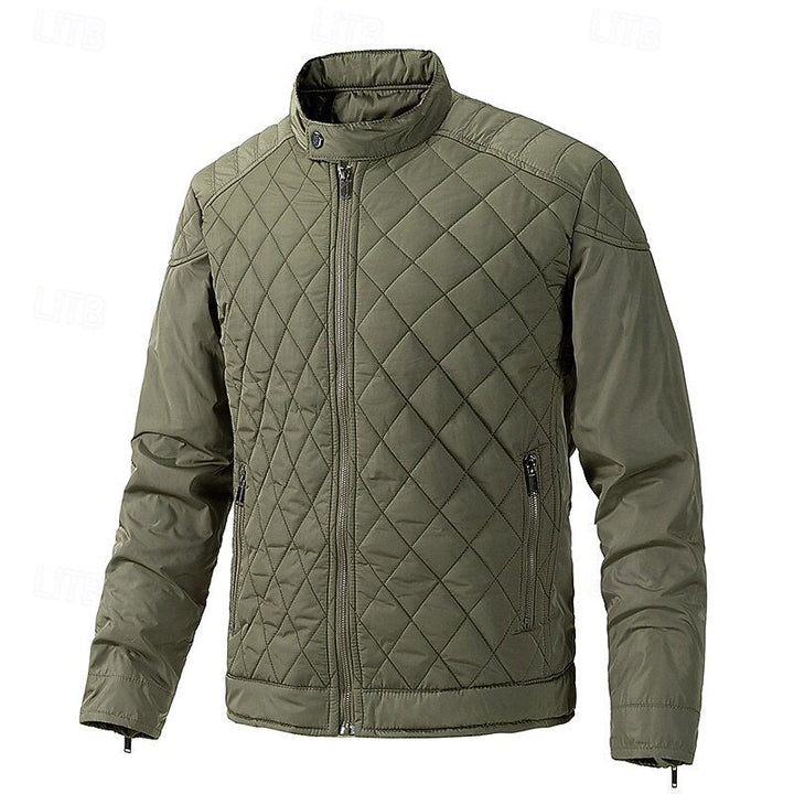 Eikvar | Herren Steppjacke Winterjacke Stehkragen - Black - Image 14