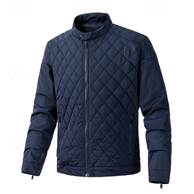 Eikvar | Herren Steppjacke Winterjacke Stehkragen - Black - Image 15