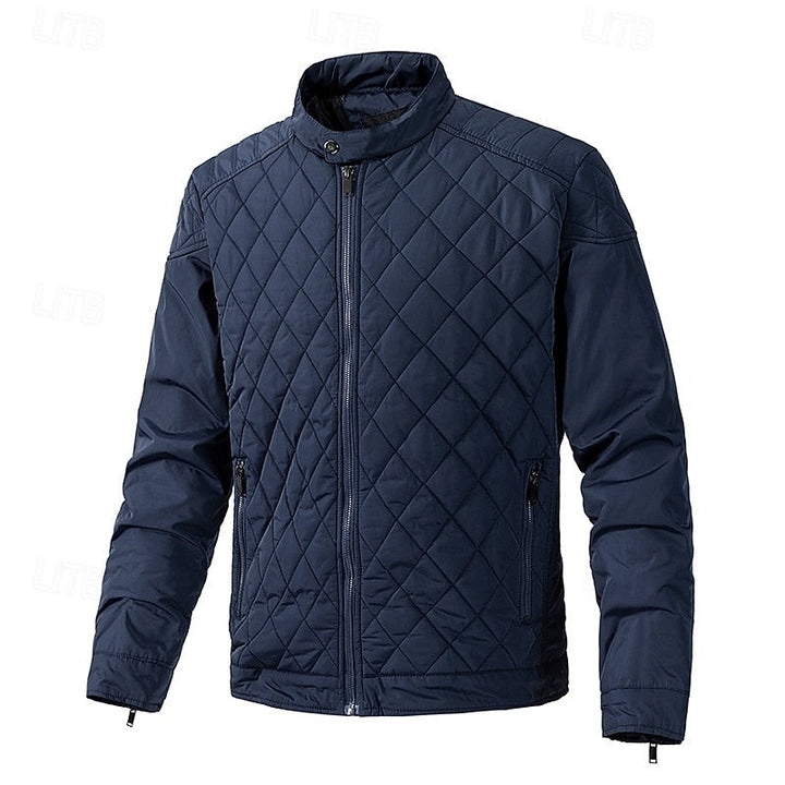Eikvar | Herren Steppjacke Winterjacke Stehkragen - Black - Image 15