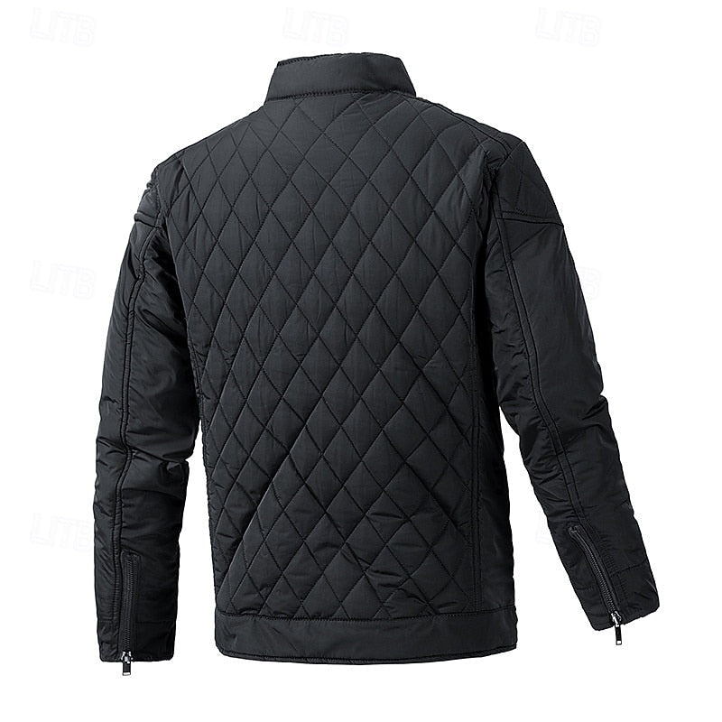 Eikvar | Herren Steppjacke Winterjacke Stehkragen - Black - Image 2