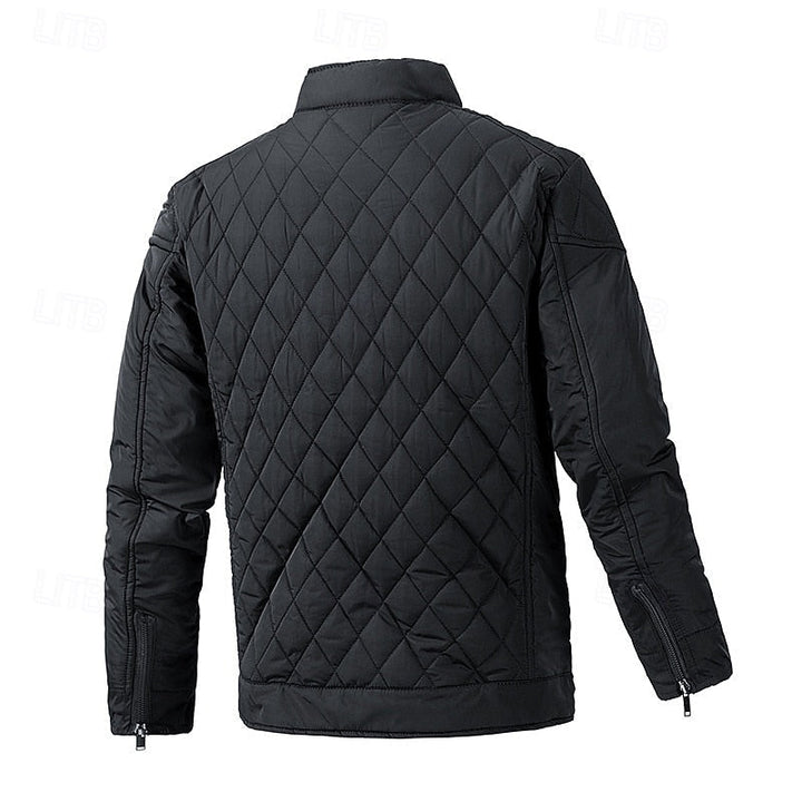 Eikvar | Herren Steppjacke Winterjacke Stehkragen - Black - Image 2