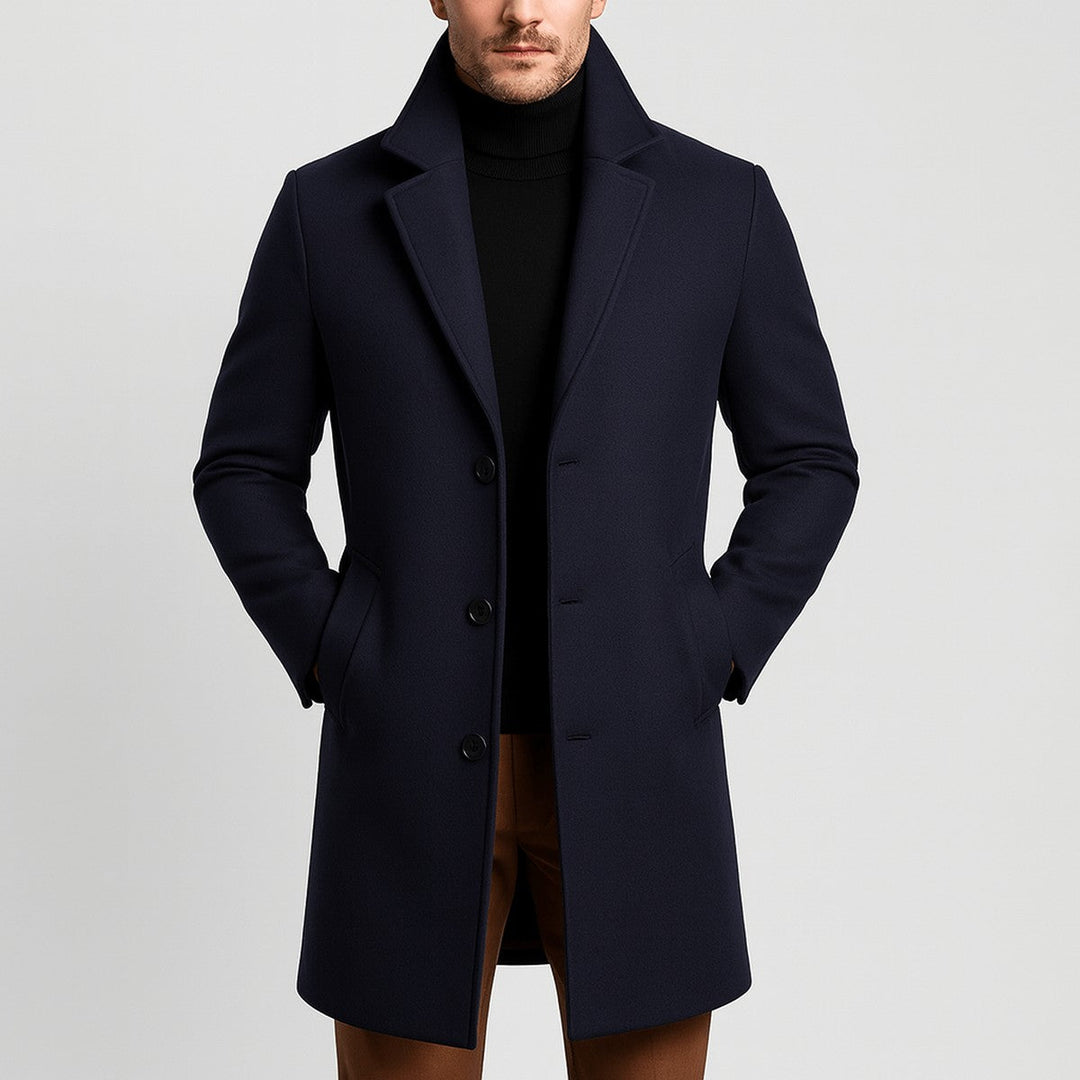 Eldmund | Herren Wintermantel Wollmantel Reverskragen - Image 3