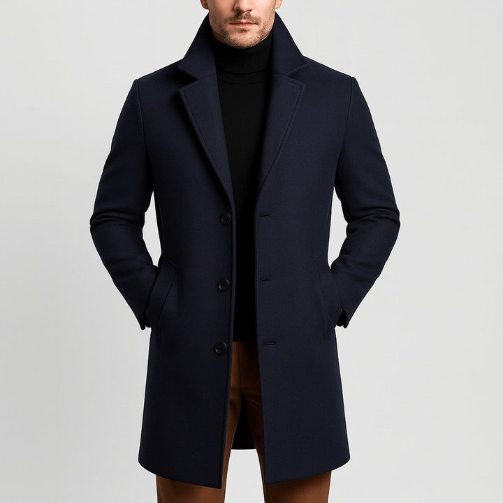 Eldmund | Herren Wintermantel Wollmantel Reverskragen - Image 3