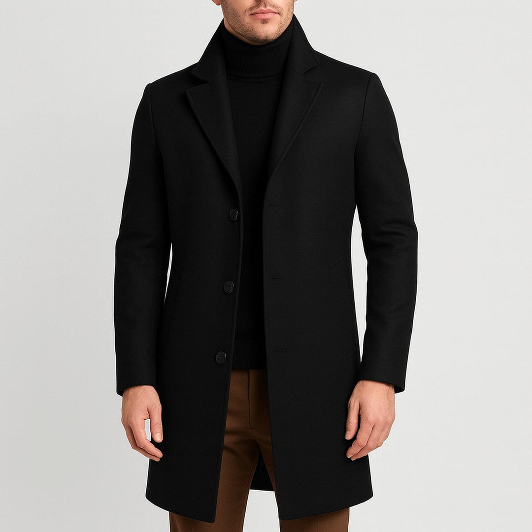 Eldmund | Herren Wintermantel Wollmantel Reverskragen - Image 4