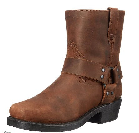 Eldvar | Herren Stiefel Western Biker mit Harness - Black - Image 5