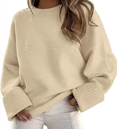 Eldvira | Damen Oversize Pullover Rundhals - Image 1