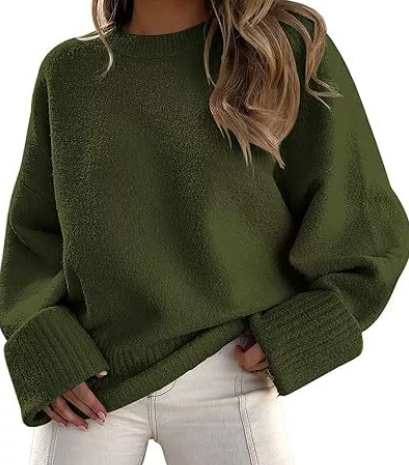 Eldvira | Damen Oversize Pullover Rundhals - Image 3