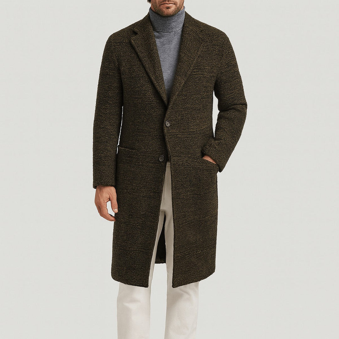 Eldwin | Herren Wintermantel Karo Wollmantel - Image 3