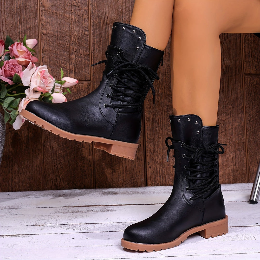 Eldwynn | Damen Stiefeletten mit Schnürung - Black - Image 6