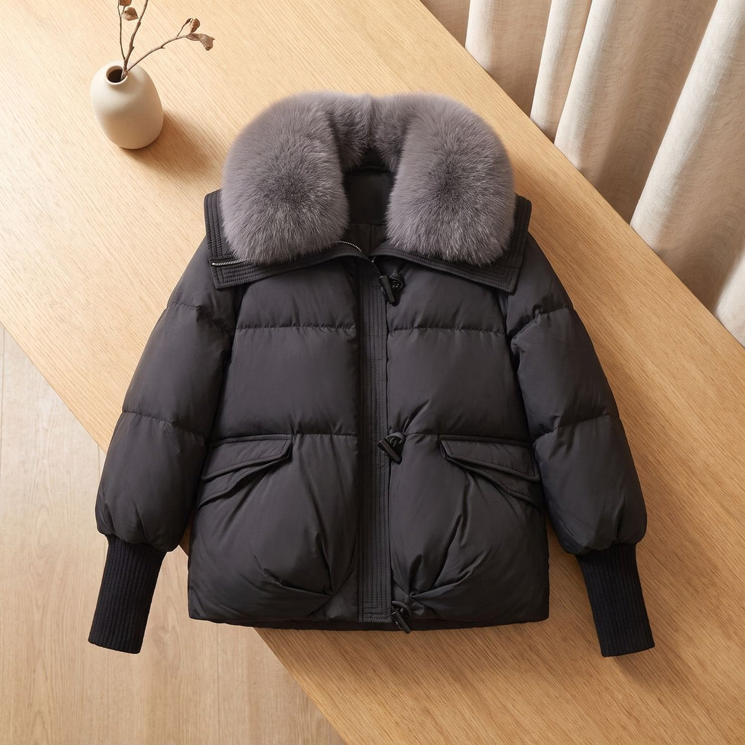 Elfriede | Damen Winterjacke Steppjacke mit Fellkragen - Image 2