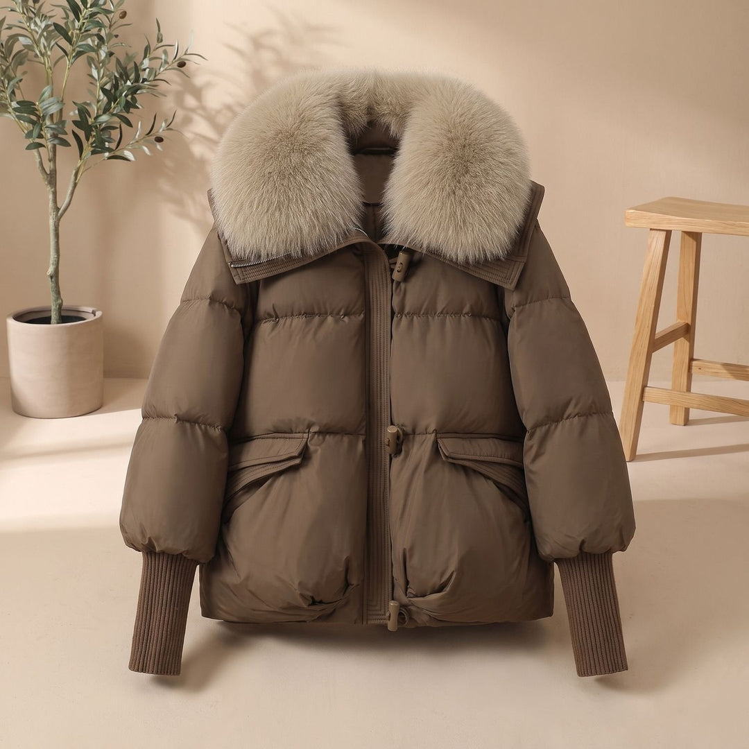Elfriede | Damen Winterjacke Steppjacke mit Fellkragen - Image 3