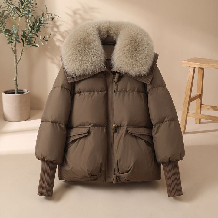 Elfriede | Damen Winterjacke Steppjacke mit Fellkragen - Image 3