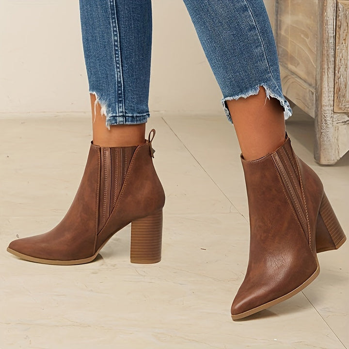 Elswina | Damen Stiefeletten mit Blockabsatz - Image 3